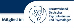 Logo: 'Mitglied im Berufsverband deutscher Psychologinnen und Psychologen'